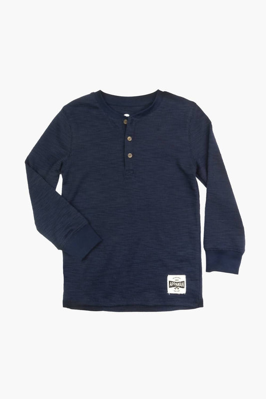 Appaman - Boys' Craftsman Thermal Henley Top