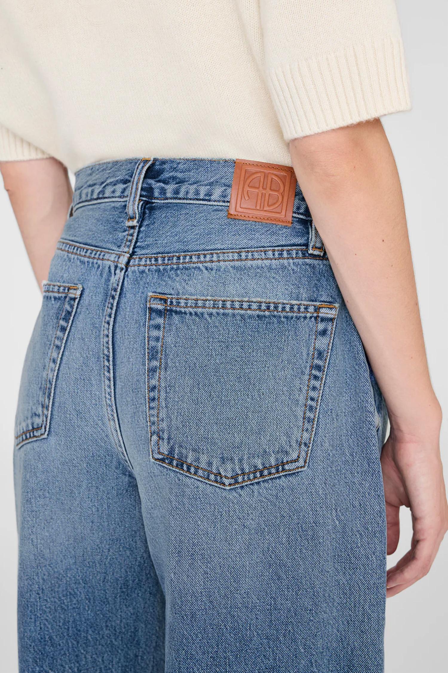 ANINE BING Fritz Jean in baltic blue - women's jeans - alternate view