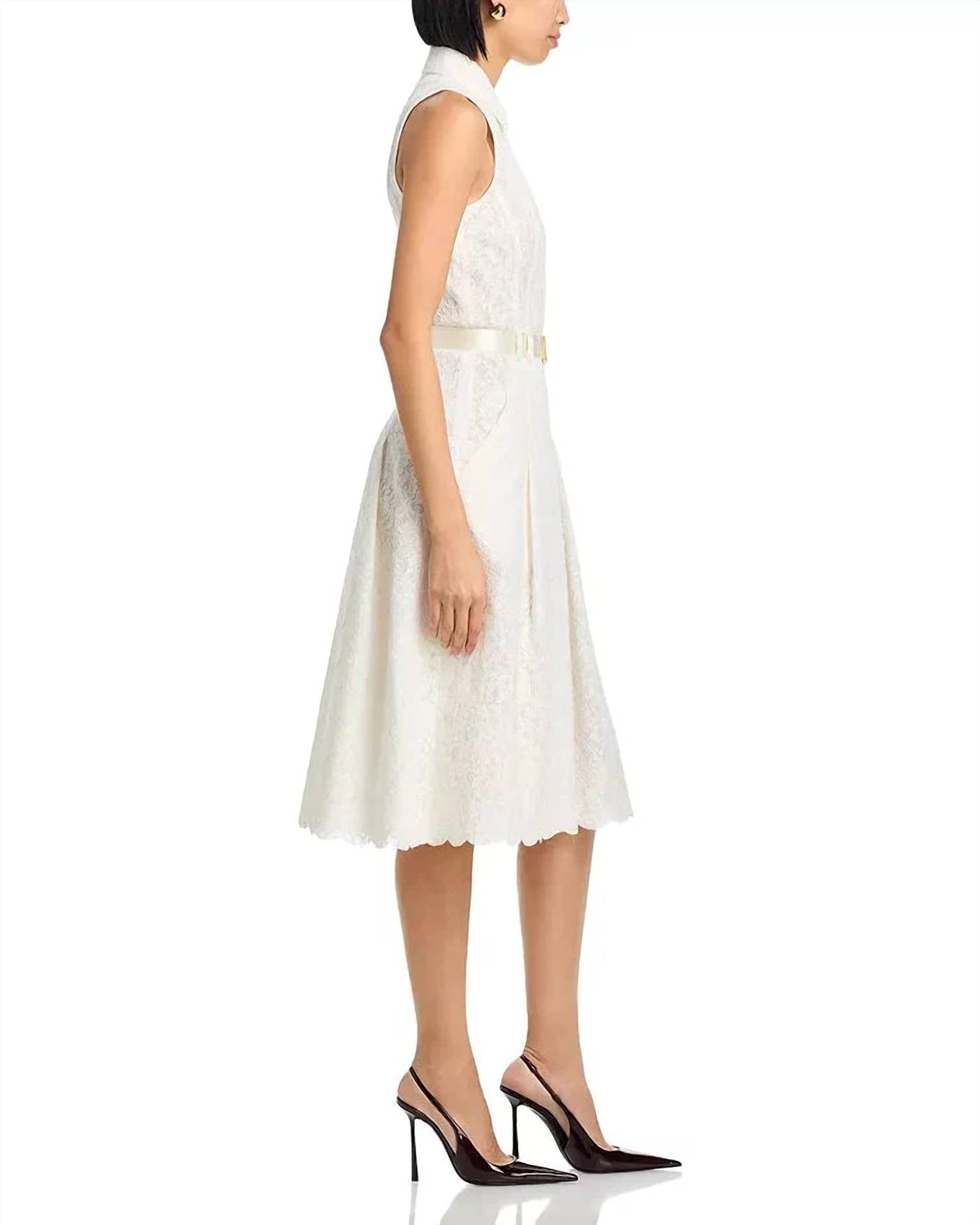L'Agence - Kylo Poplin Shirt Midi Dress