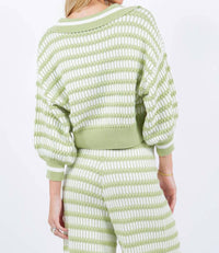 Whiteroom+Cactus - Aloe Stripe Knit Top