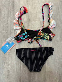 O'Neill - Girls Reina Tropical Ruffle Bralette Bikini Set