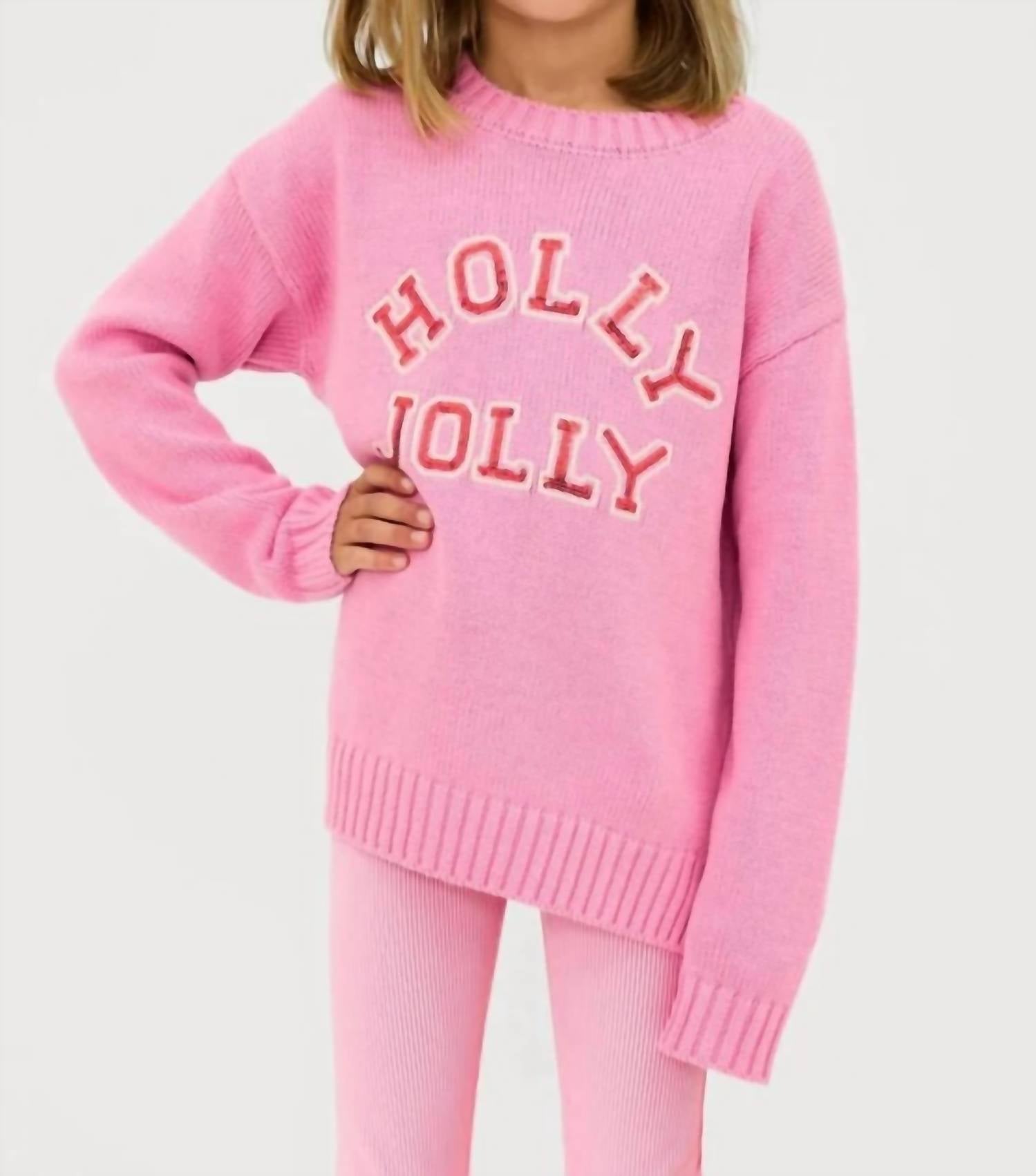Beach Riot Little Callie sweater in gumdrop - kids' shirt