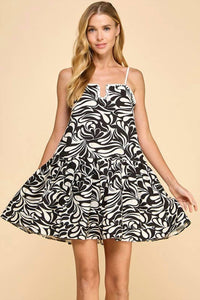 Tcec - Abstract Swirl Mini Dress