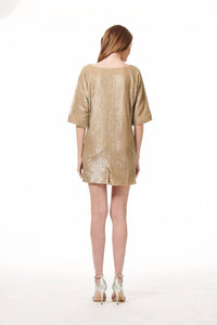 Emily Shalant - Sequin Dolman Mini Dress