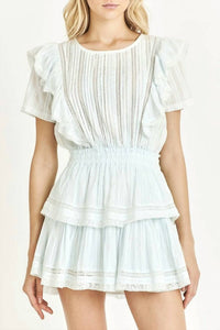 Loveshackfancy - Natasha Dress Horizon Blue Hand Dye