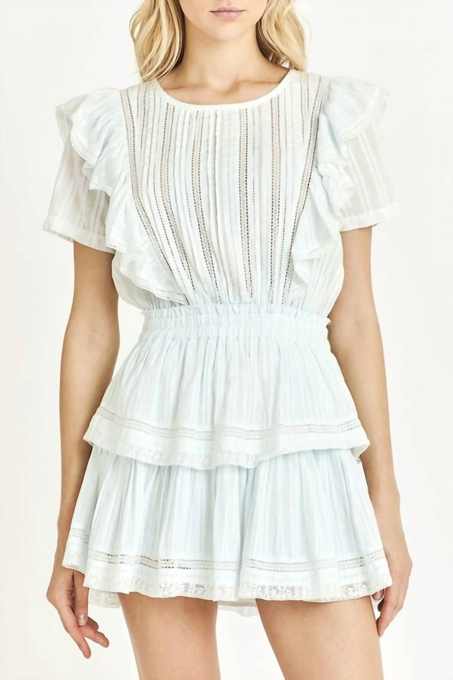 Loveshackfancy - Natasha Dress Horizon Blue Hand Dye