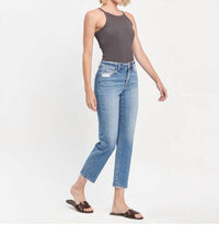 Vervet By Flying Monkey - High Rise Tapered Straight Jeans