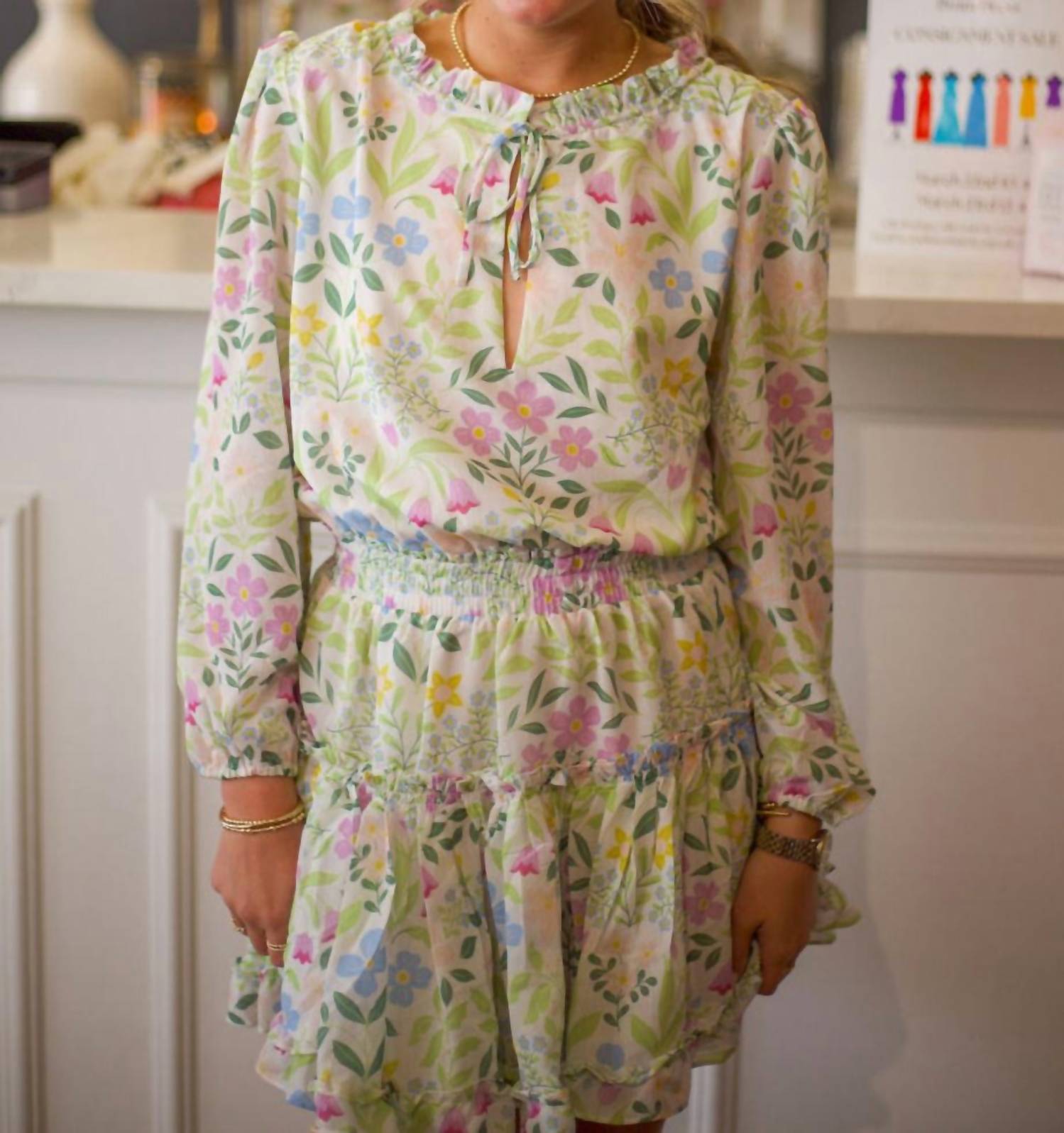 Sincerely Ours Freya Dress in wildflowers - women's dress - view 5