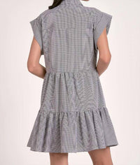 Elan - Cap Sleeve Button Down Dress