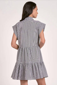 Elan - Cap Sleeve Button Down Dress