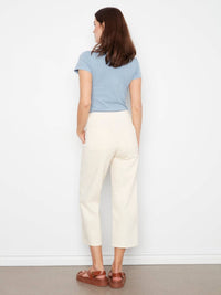 Charlie B - Front Button-fly Crop Pants