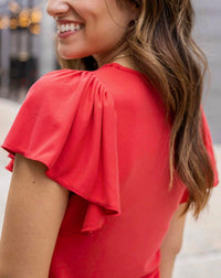 Grace & Lace - Flutter Sleeve Top