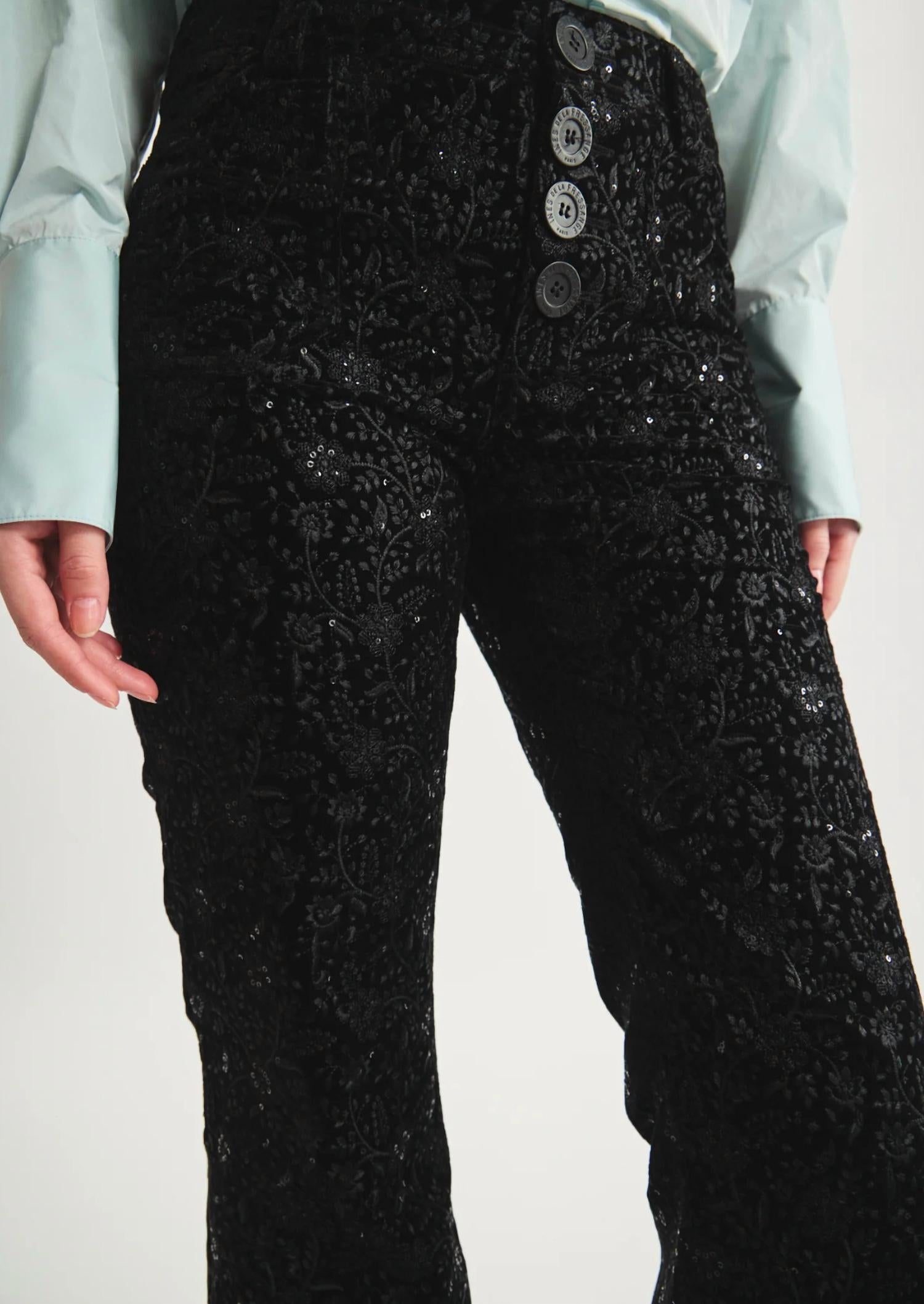 Ines De La Fressange - Charlotte Embroidered Pants