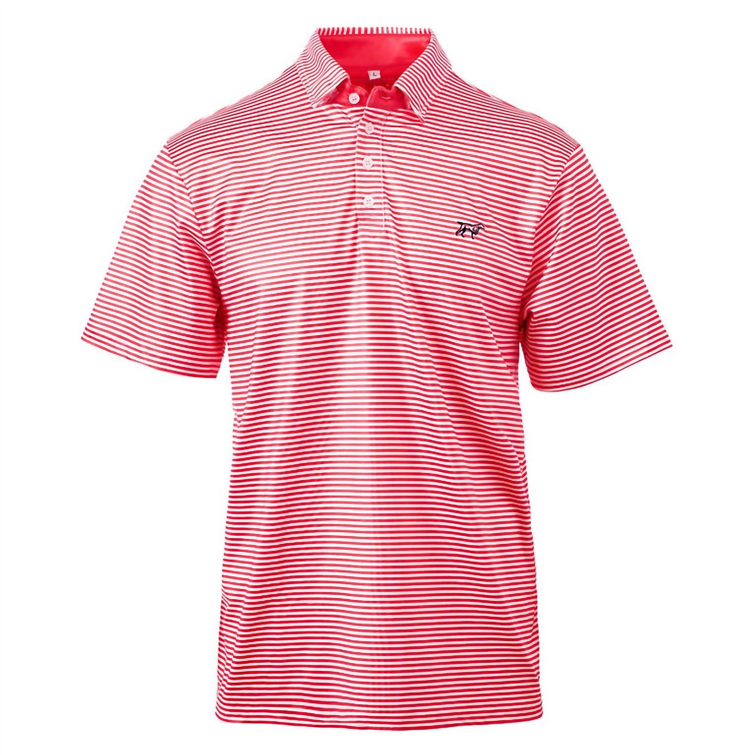 Fieldstone Men's Marshall Performance Polo Top in red - men's t-shirt