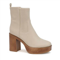 Yoki - Women's Yale Chunky High Heel Platform Boots