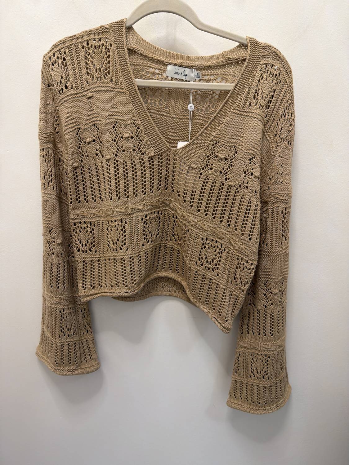 Sadie & Sage - Women's V Neck Sweater