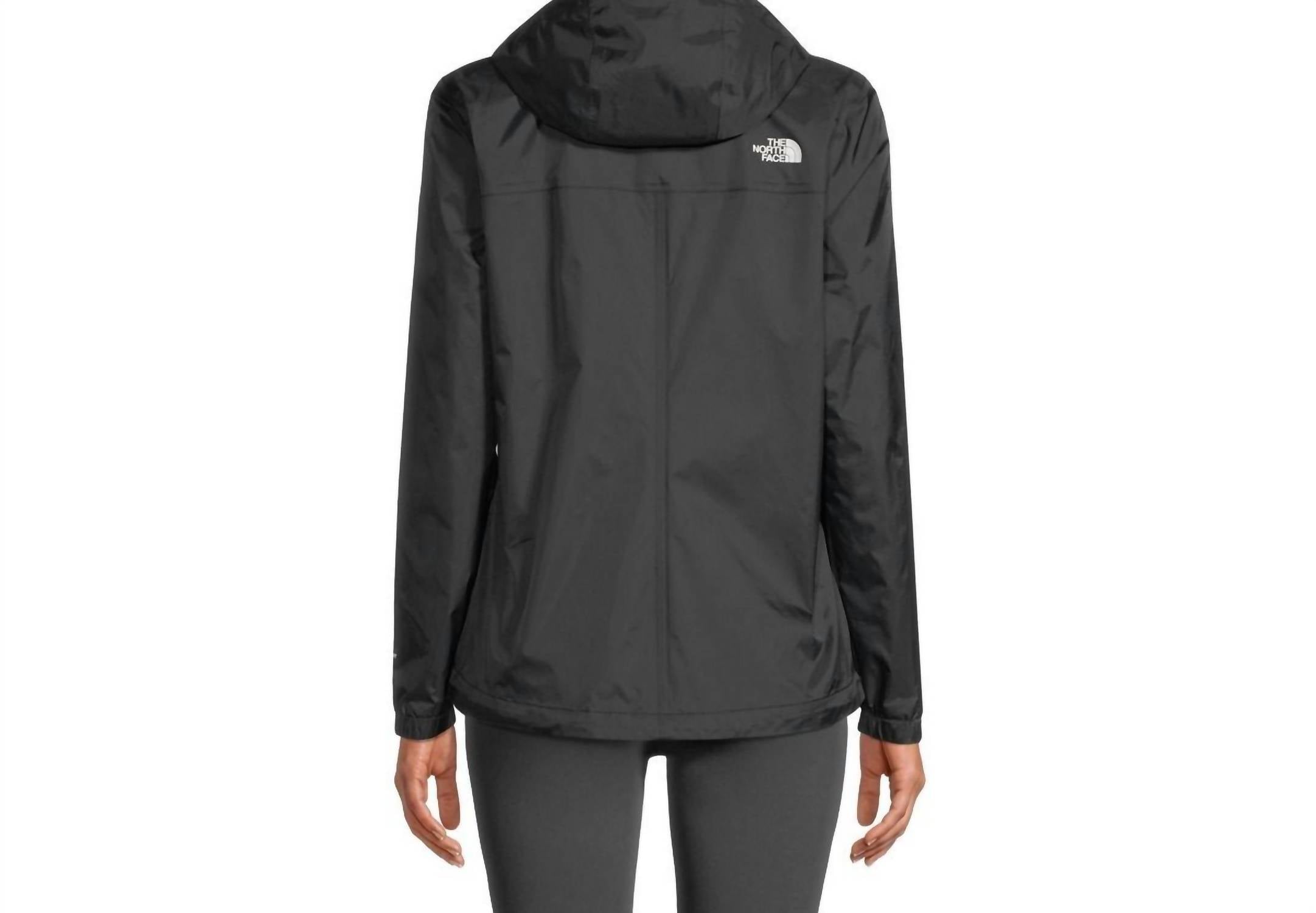 THE NORTH FACE Antora Shell Fleece Lined Hooded Rain Jacket in black - women's jacket - alternate view