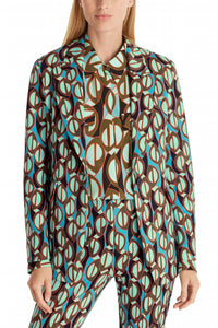 Marc Cain - Retro Print Single-breasted Blazer
