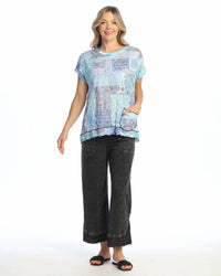 Jess & Jane - Lisbon Crushed Pocket Top
