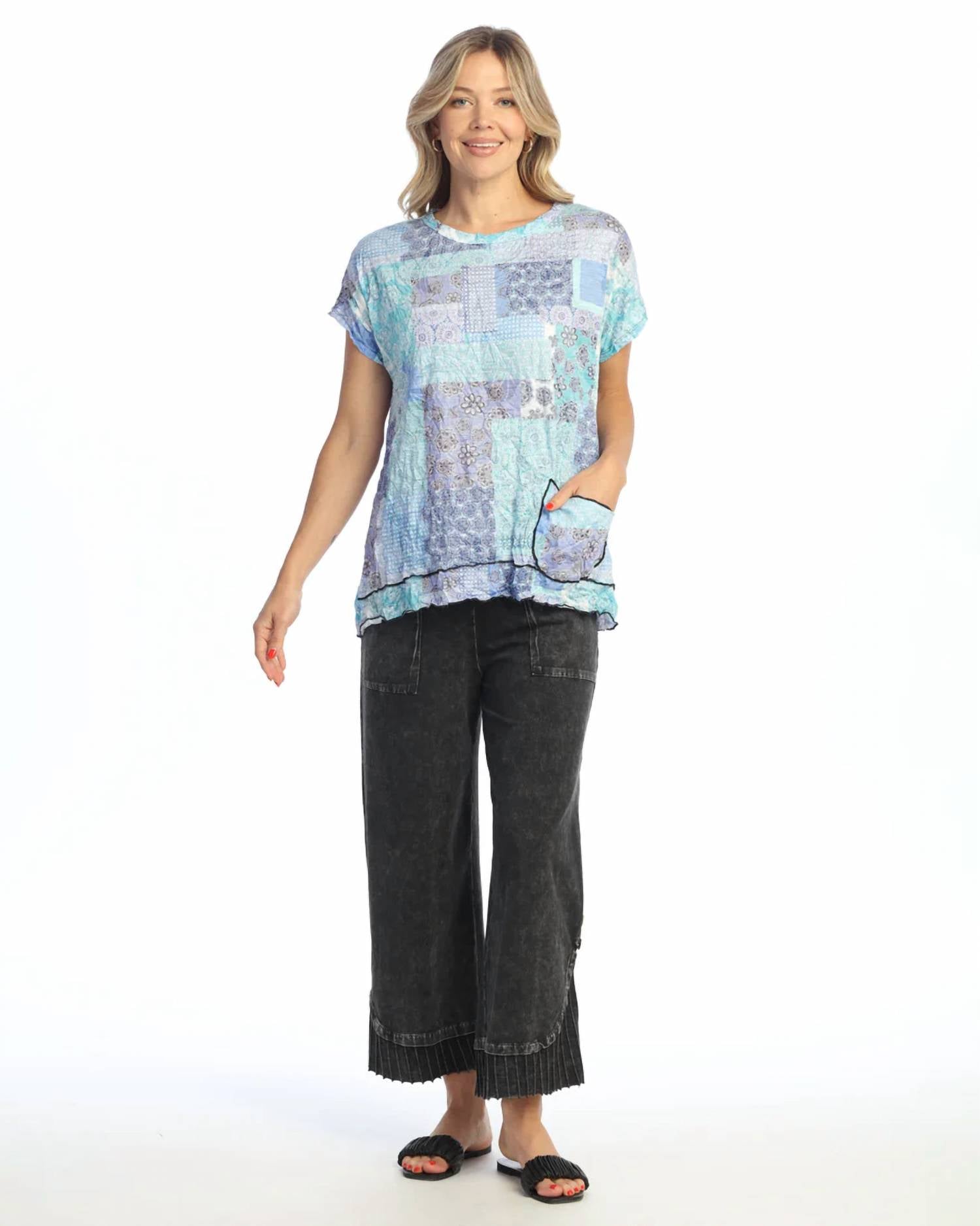 Jess & Jane - Lisbon Crushed Pocket Top