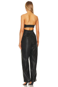 Susana Monaco - Faux Leather Jumpsuit