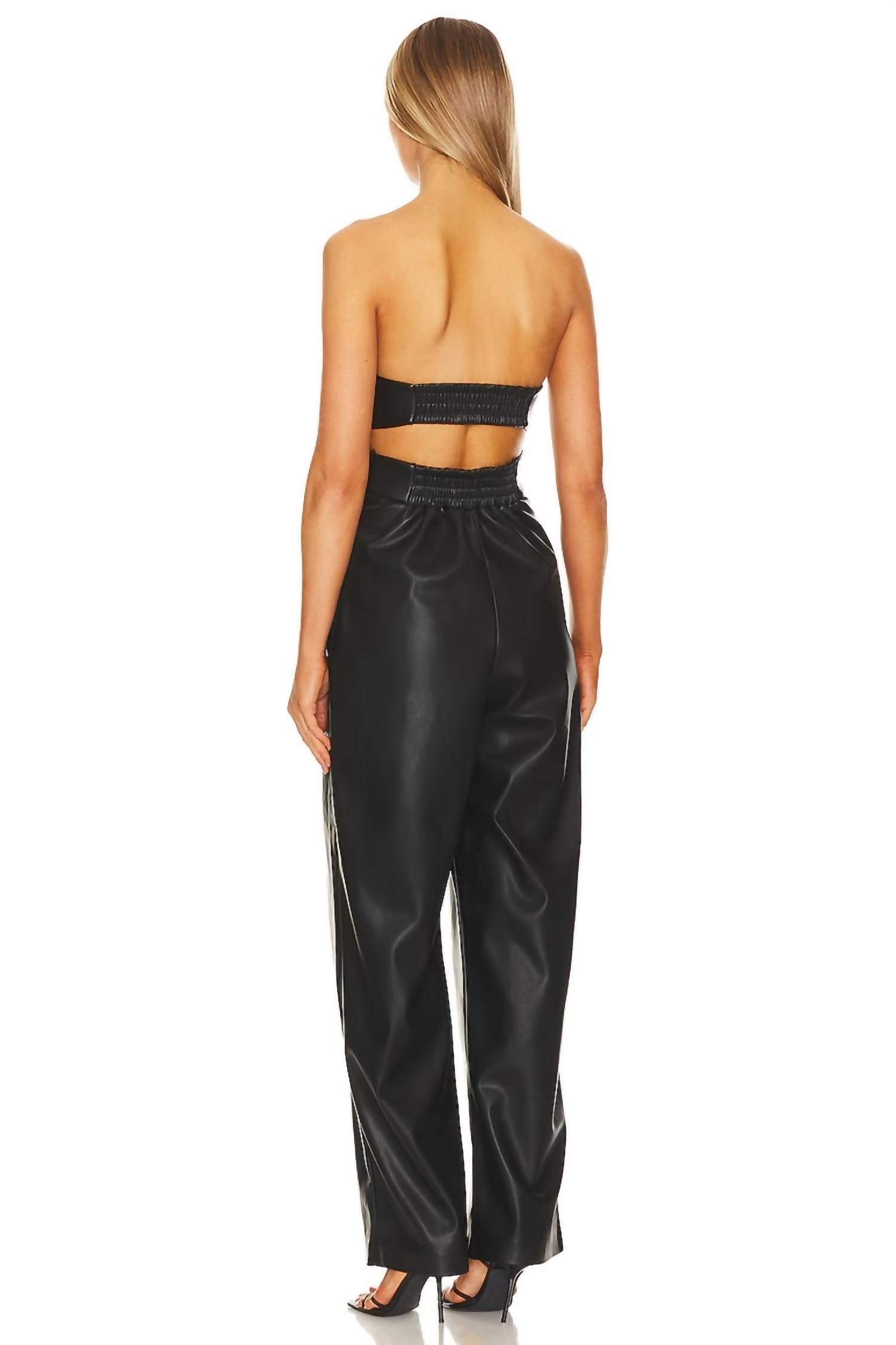 Susana Monaco - Faux Leather Jumpsuit