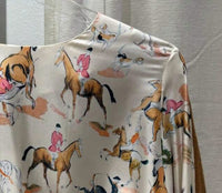 LA PRESTIC OUISTON Women's Kelly Blouse in mix cavallo ecru - women's blouse - detail view