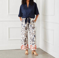 Karen Kane - citrus splash drawstring pant