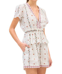 ALLISON NEW YORK Cordelia Top in floral - women's t-shirt - detail view