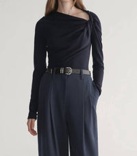 A.L.C. Women's Lizzy Top in deepnavy - women's long sleeve top
