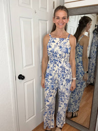 Hayden La - Myla Floral Smocked Waist Jumpsuit