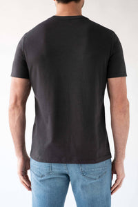 DEVIL-DOG Short Sleeve Pocket Tee in coal - men's t-shirt - detail view