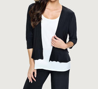 Last Tango - Ruffle Bottom Crop Jacket