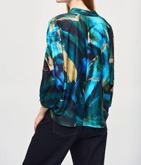 Joseph Ribkoff - Abstract Bohemian Dolman Blouse