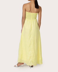 Lusana - Melody Linen Maxi Dress
