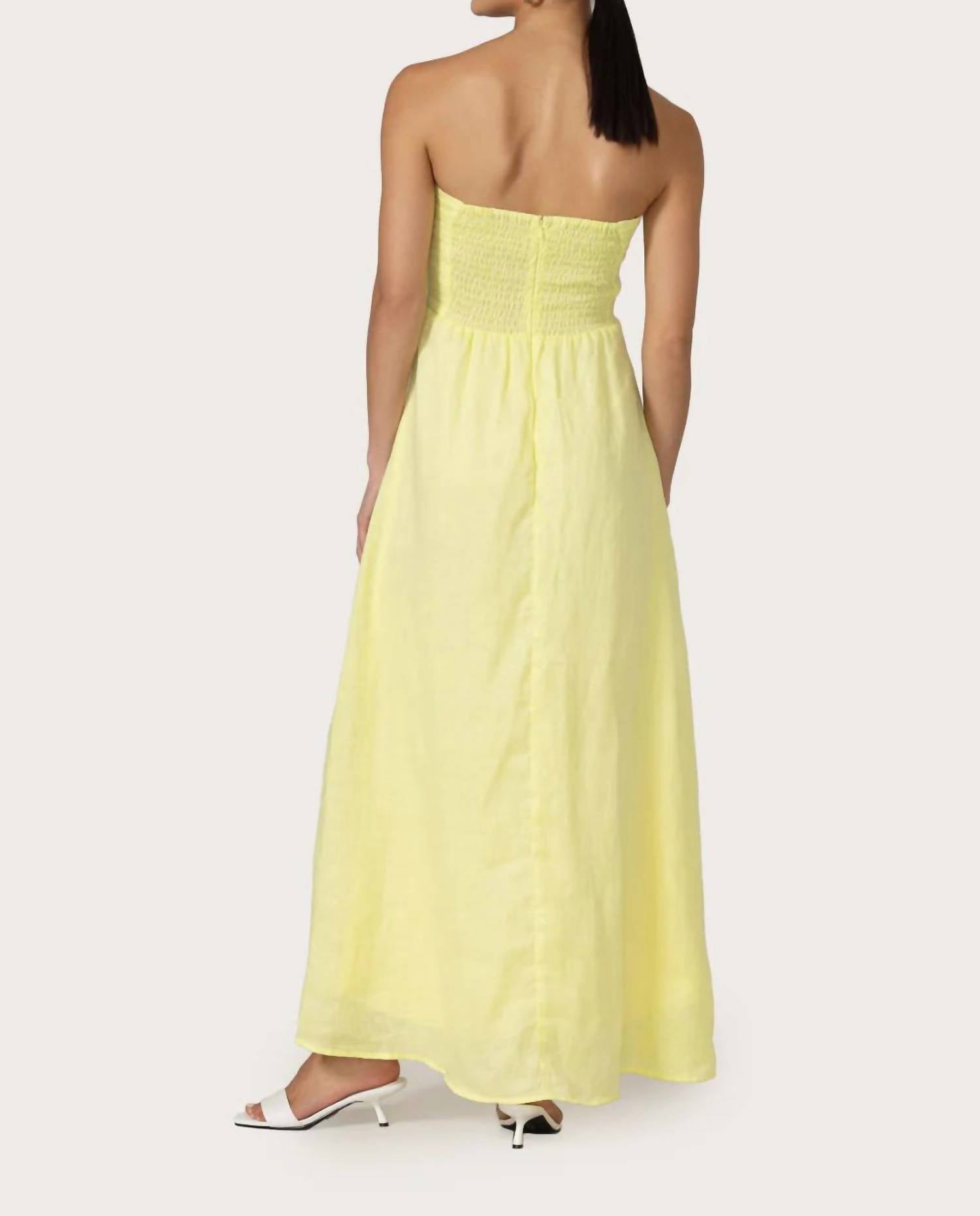 Lusana - Melody Linen Maxi Dress
