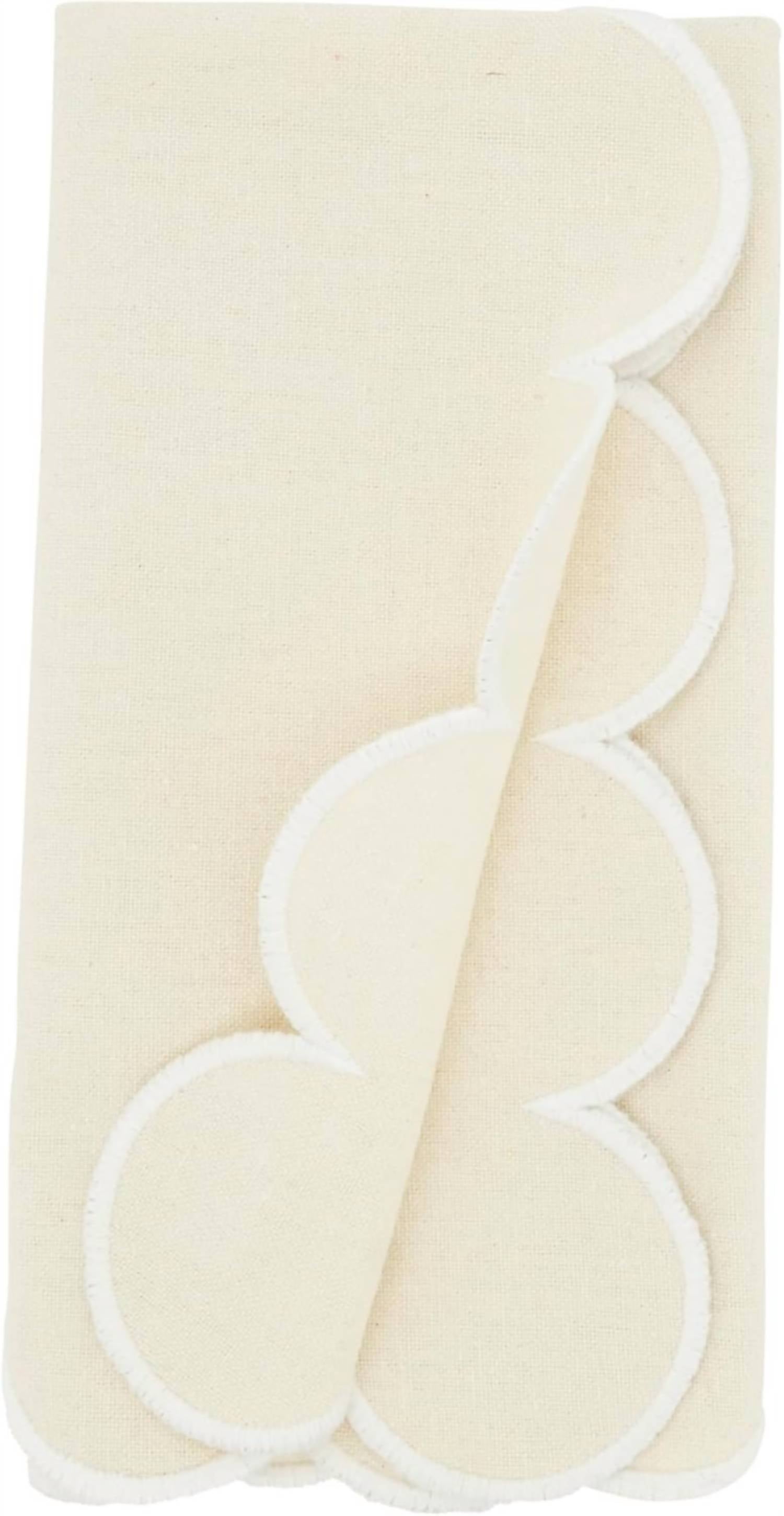 Saro Lifestyle - Scallop Cotton Napkins