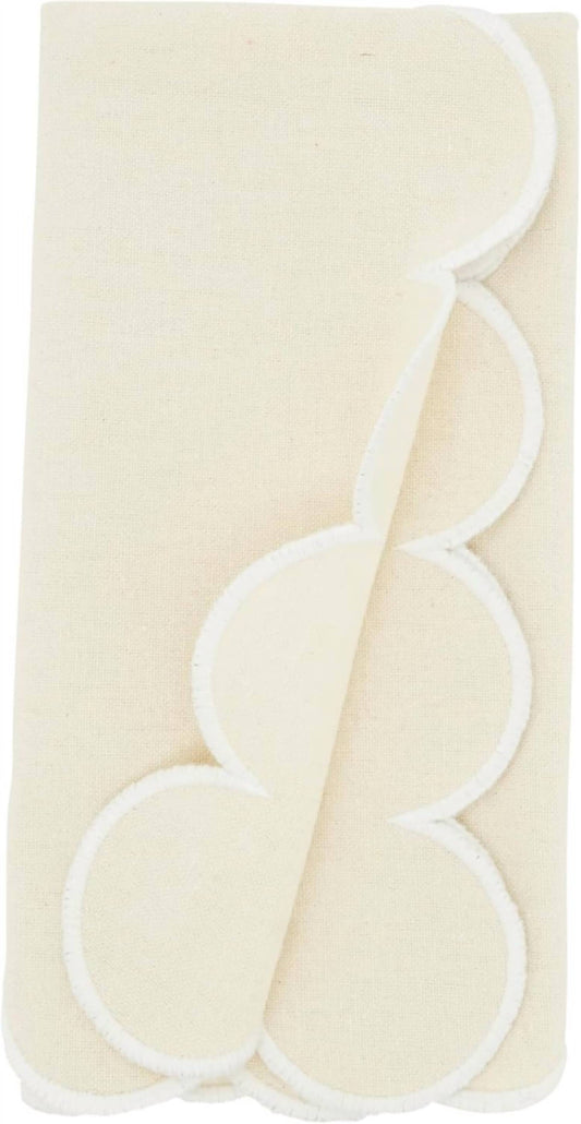Saro Lifestyle - Scallop Cotton Napkins