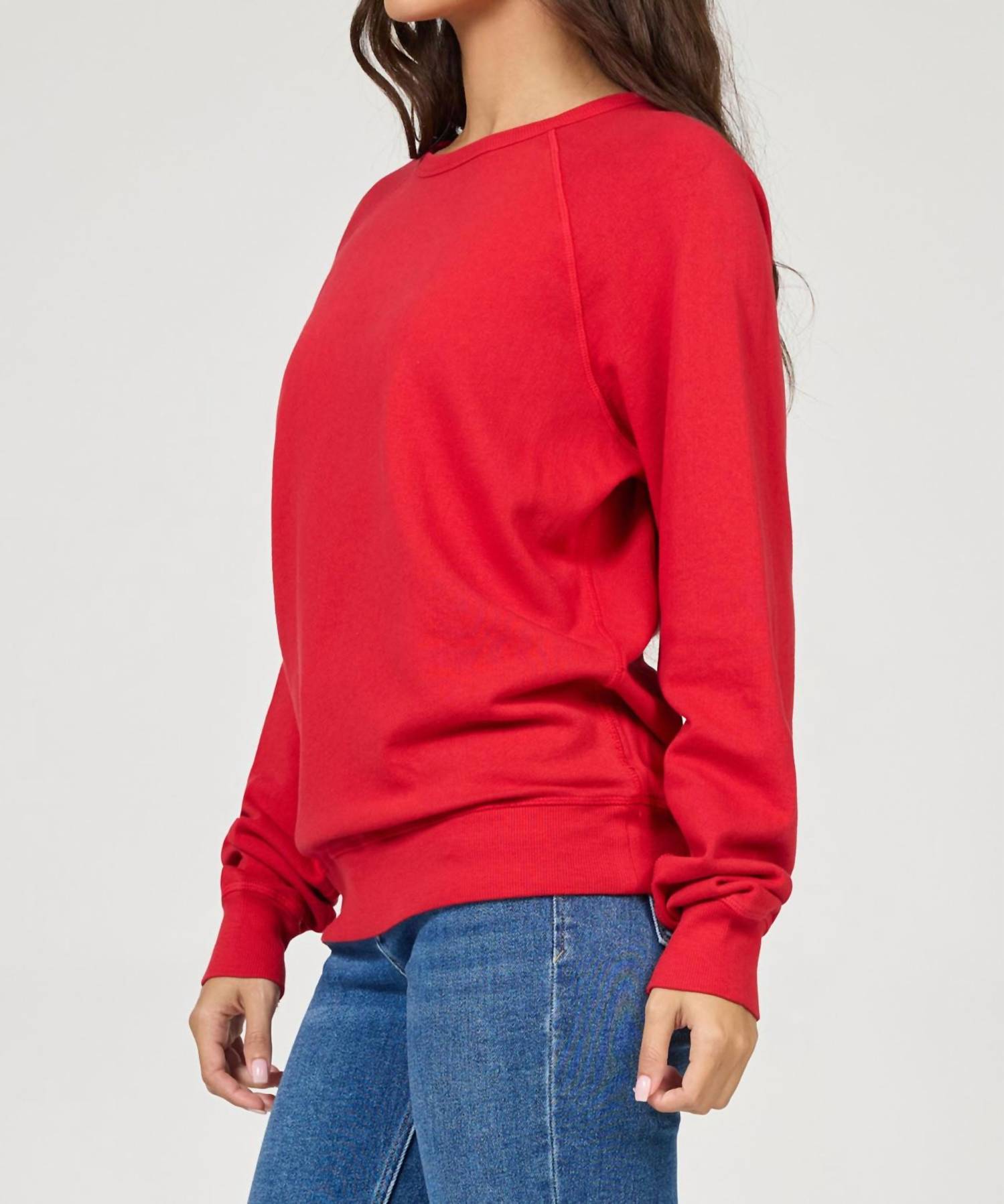 DEAR JOHN DENIM Lilja Long Sleeve Sweater in salsa - women's sweater - alternate view