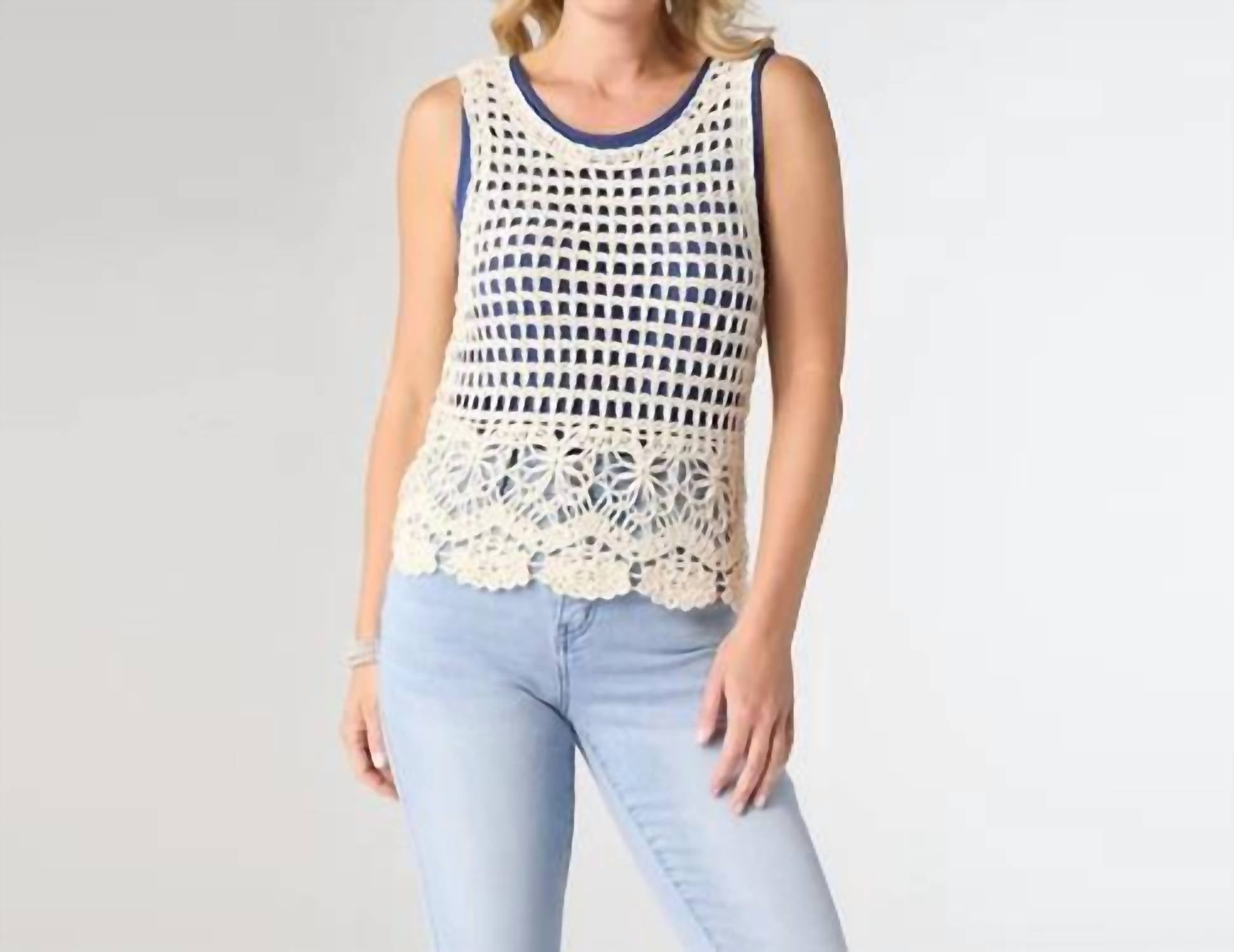 Coco + Carmen - Paula Crochet Tank Top