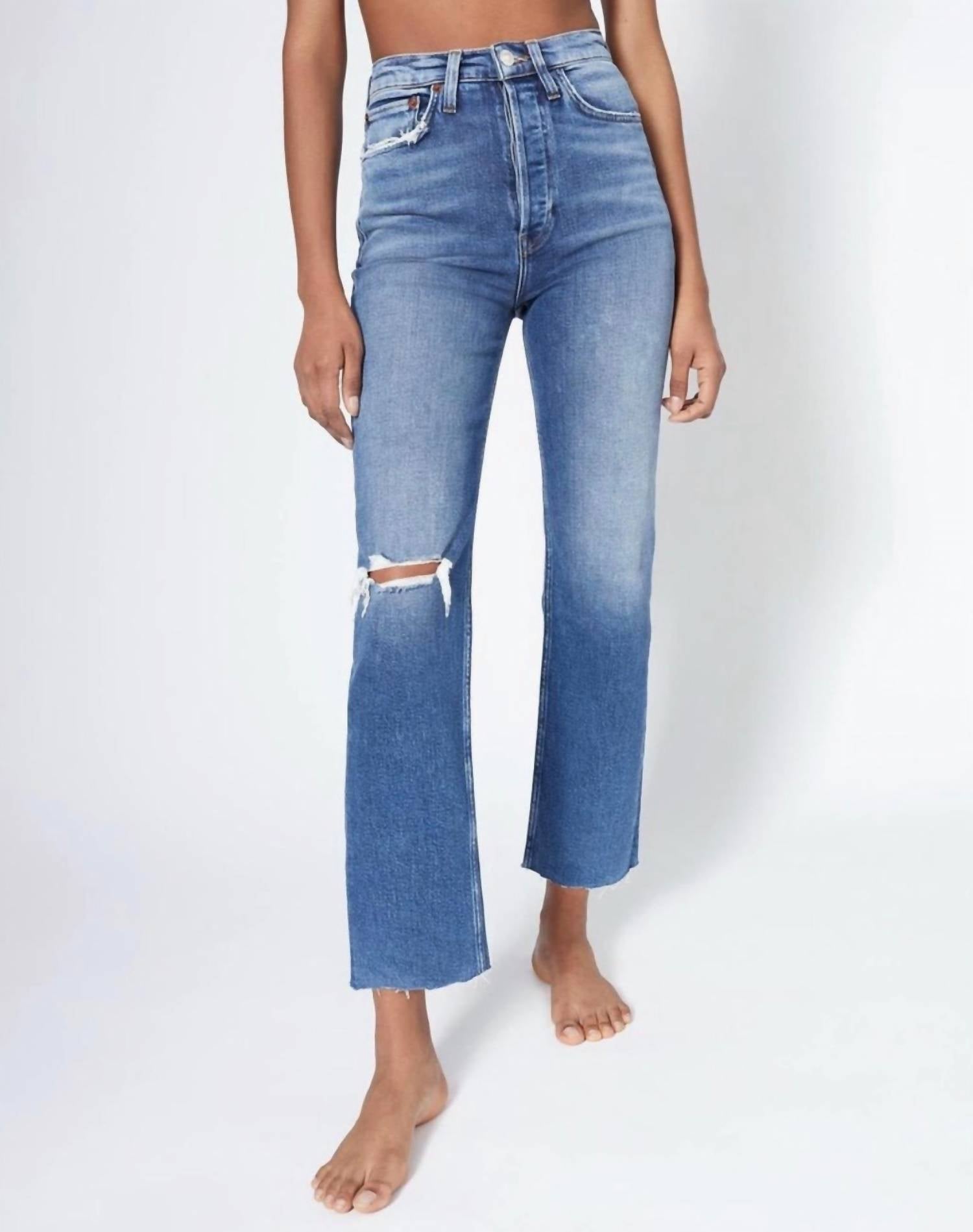 Re/Done - Comfort Stretch Ultra High Rise Stove Pipe Jeans