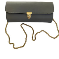 Made In Italy - Women's Genuine Leather Baguette Bag