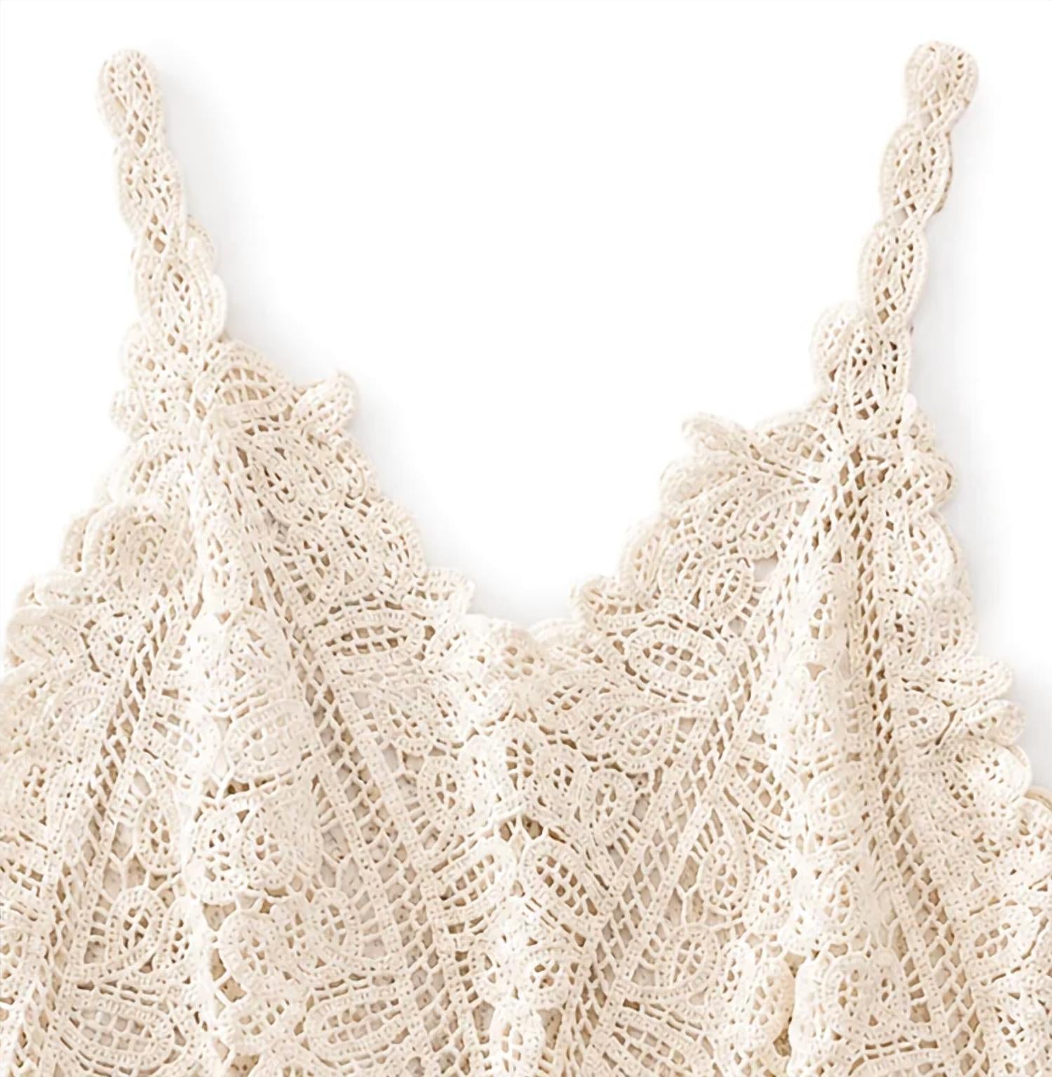 Mccolin - Women's Crochet Lace Tank Top
