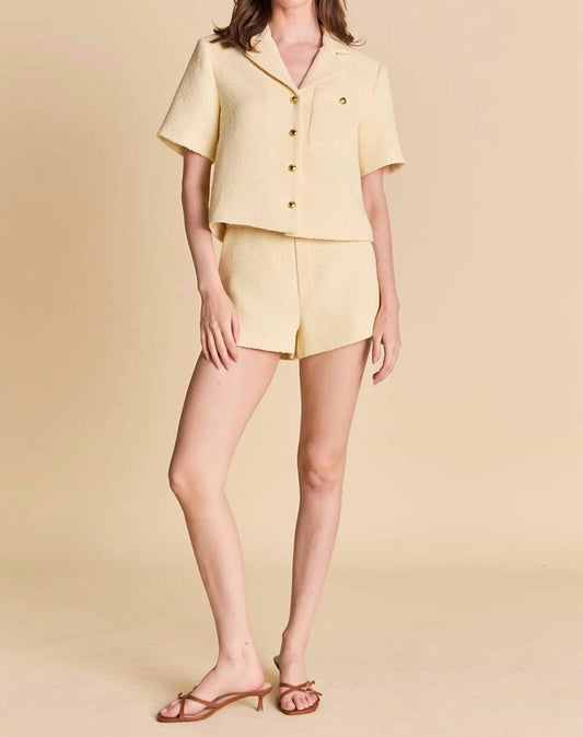 English Factory - High-waisted Weed Shorts