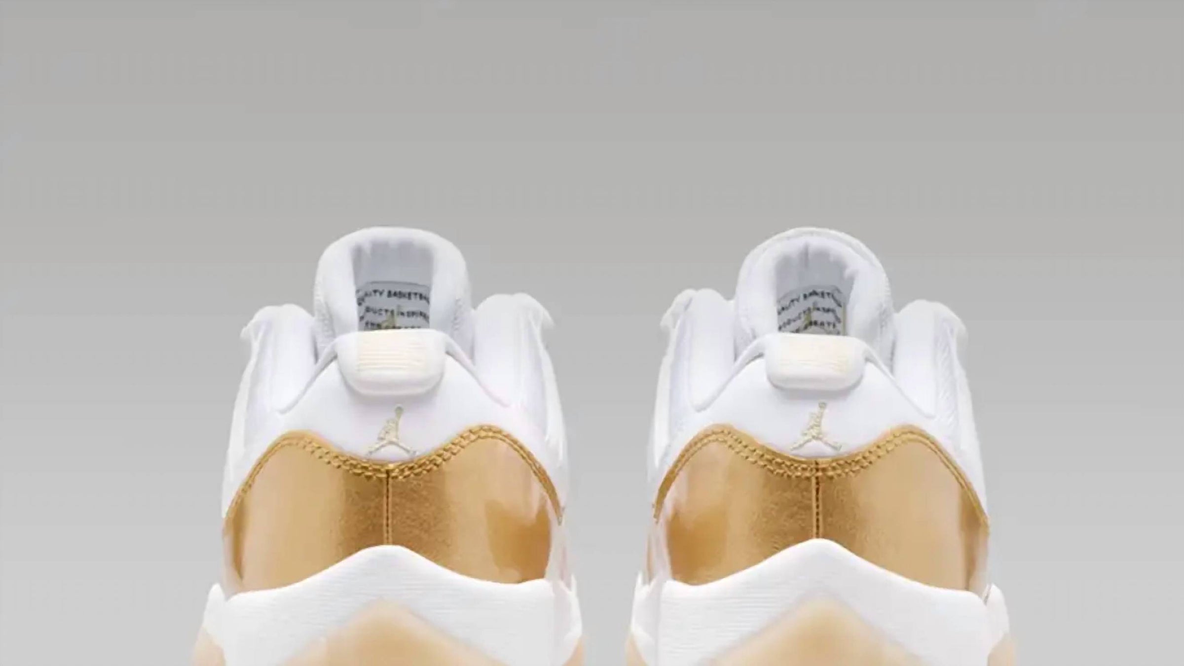 NIKE Women's Retro 11 Low Mother's Day Sneaker in white gold - women's sneaker - alternate view