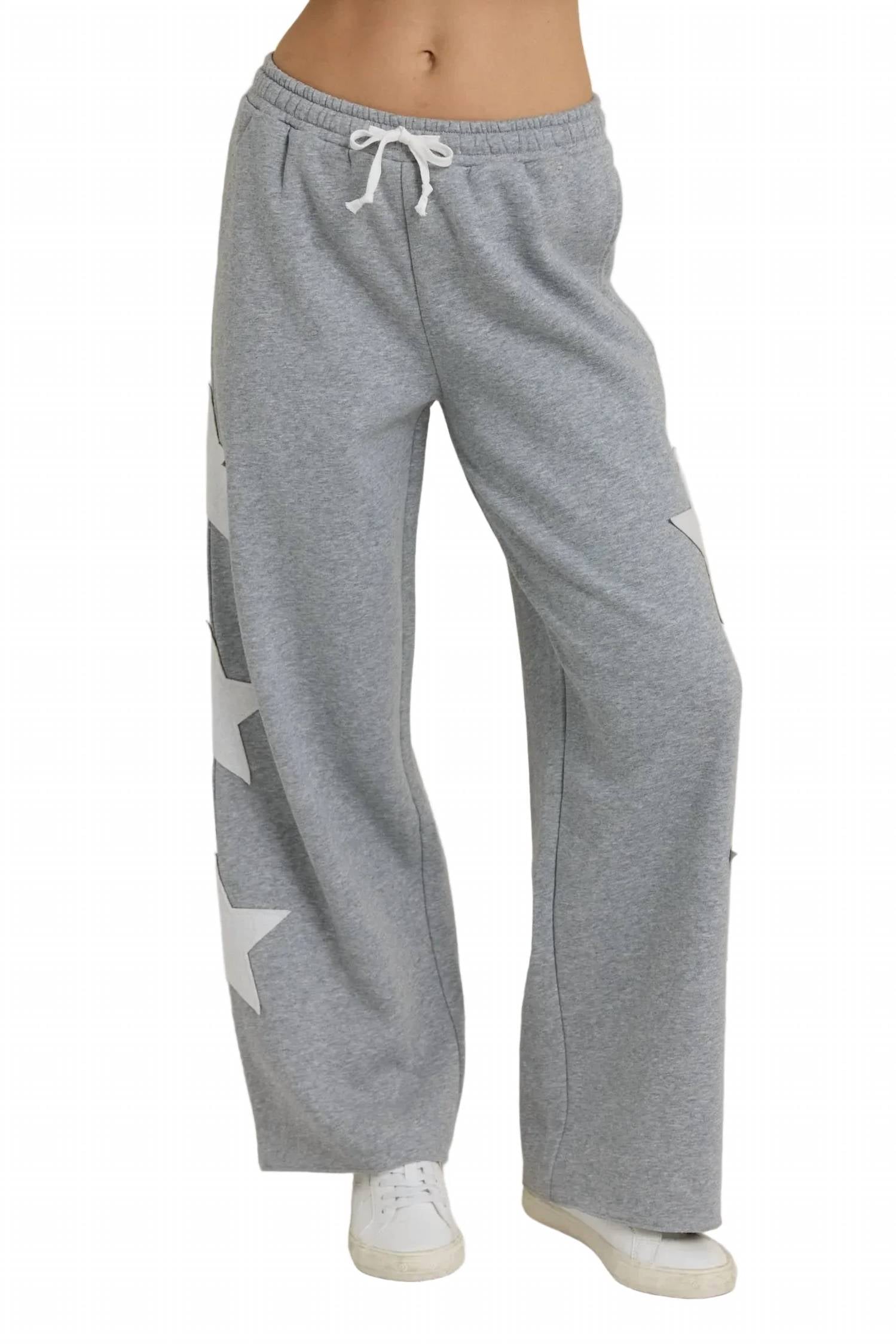 Vintage Havana - Terry Crew Neck Star Pants