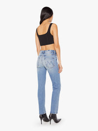 Mother The Mid Rise Hiker Hover Jeans in fight for your right 1 - women's jeans - alternate view