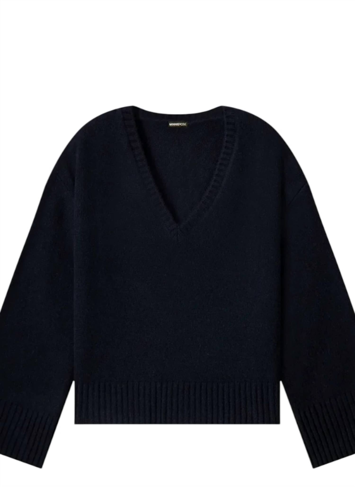 Minnie Rose - Women's Luxe V-neck Pullover