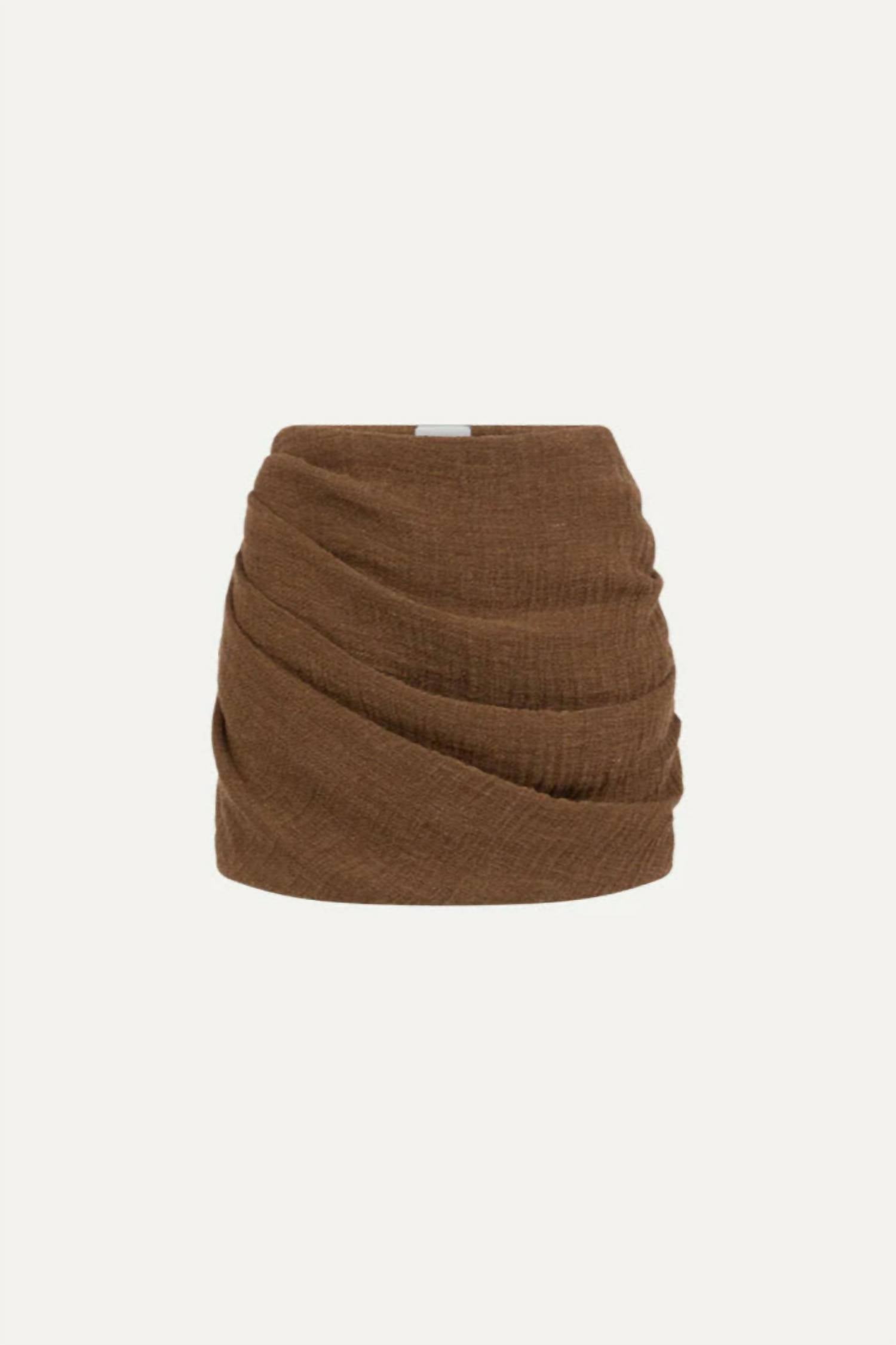 Le Kasha - Women's Spetses Draped Mini Skirt
