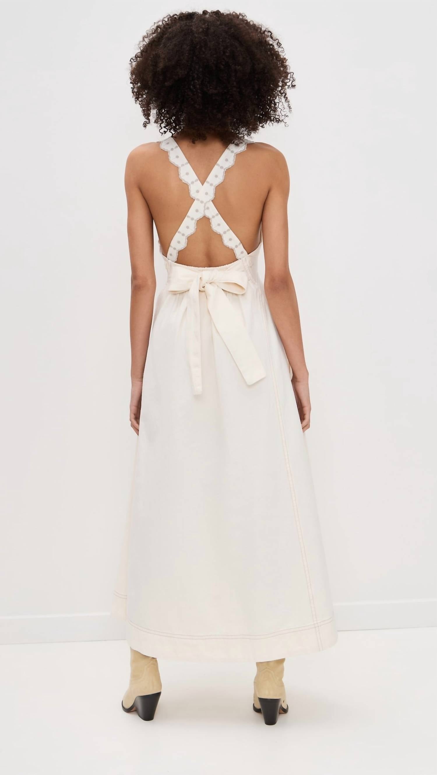 Free People Bali Vienna Maxi Dress in white - women's dress - detail view